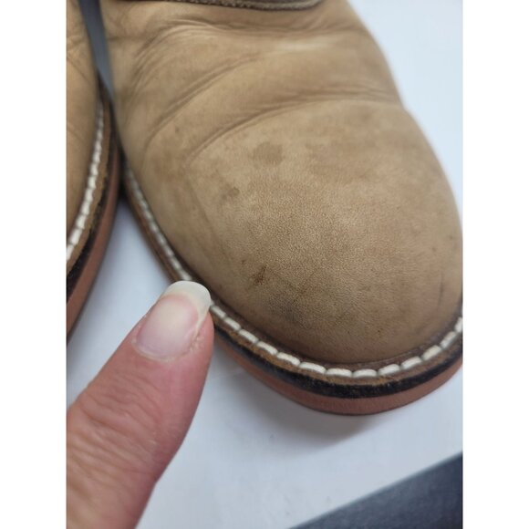 Mens Bass & Co Leather Oxford Shoes Brown Tan 9.5M - Picture 7 of 8